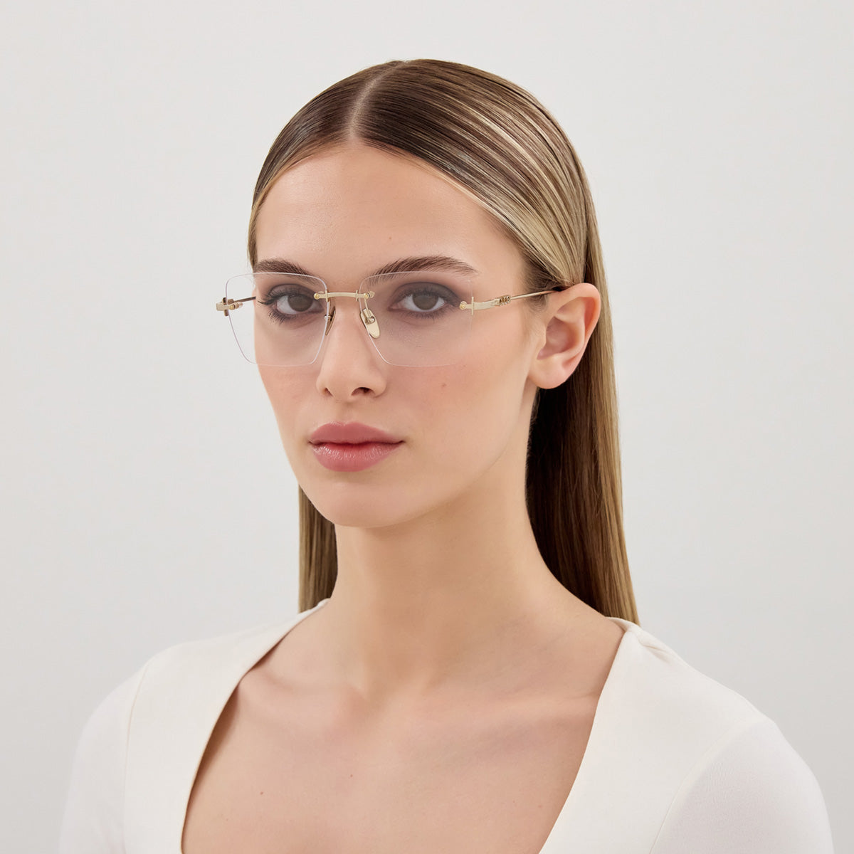 Gucci Occhiali da Vista GG1938O 001 Oro/Trasparente Donna