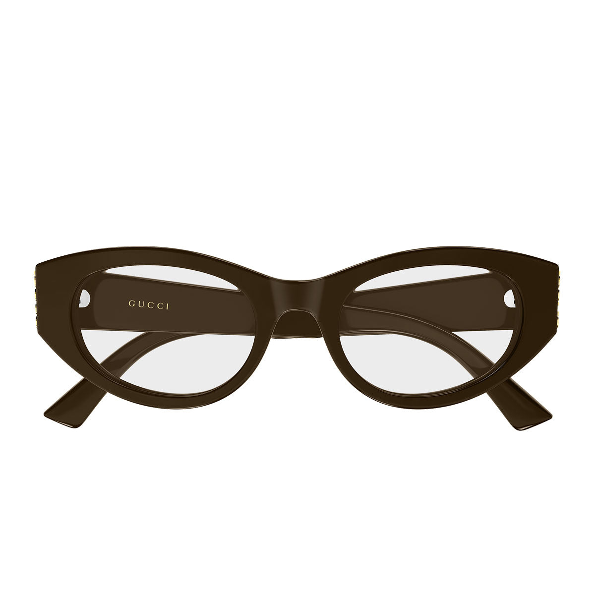 Gucci Occhiali da Vista GG2041O 003 Marrone Scuro/Trasparente Donna