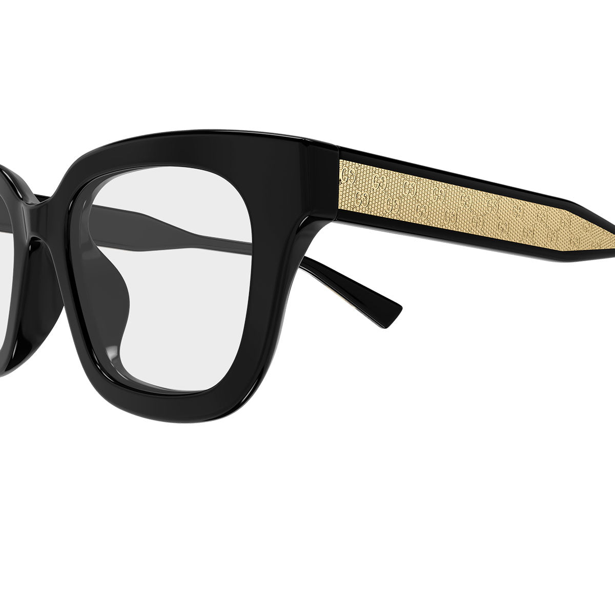 Gucci Occhiali da Vista GG2067OL 005 Nero Oro/Trasparente Donna