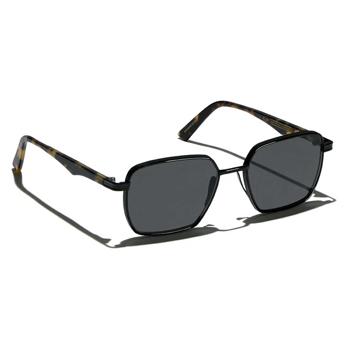 L.G.R. Occhiali da Sole Afar 6449 Nero Marrone Tartarugato 23/Grigio