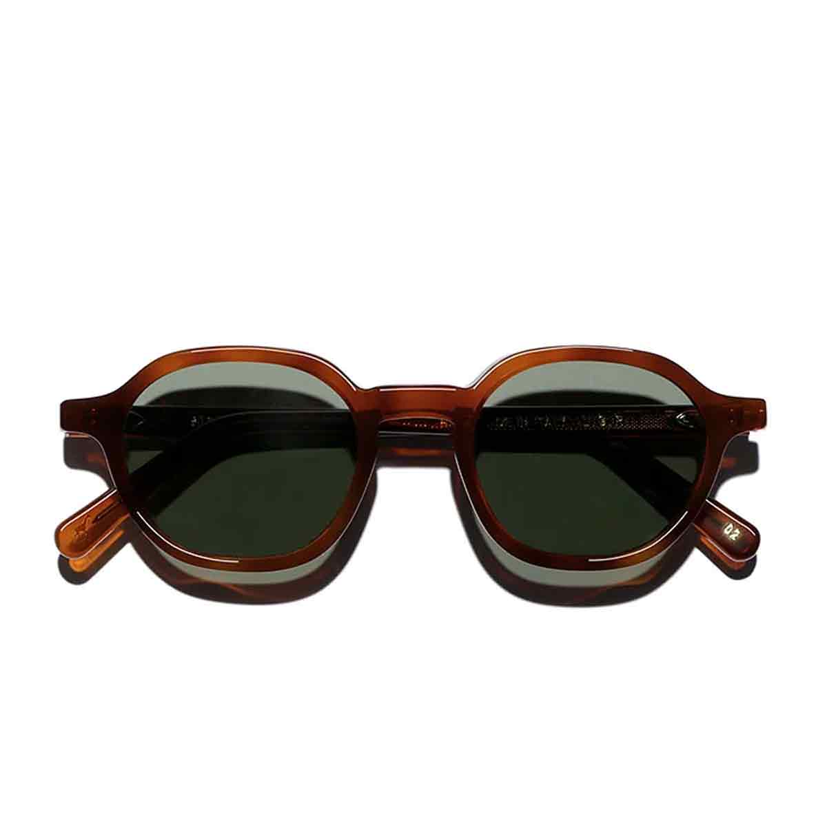 L.G.R. Occhiali da Sole Algiers 7027 Marrone Chiaro 02/Verde G15 3