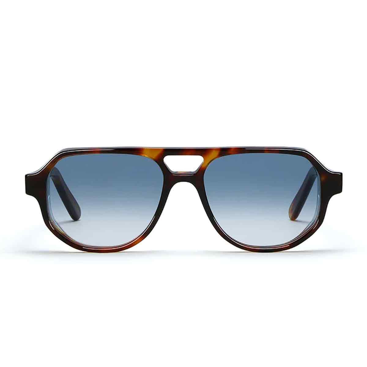 L.G.R. Occhiali da Sole Asmara 7242 Marrone Maculato/Blu Sfumato Fotocromatici