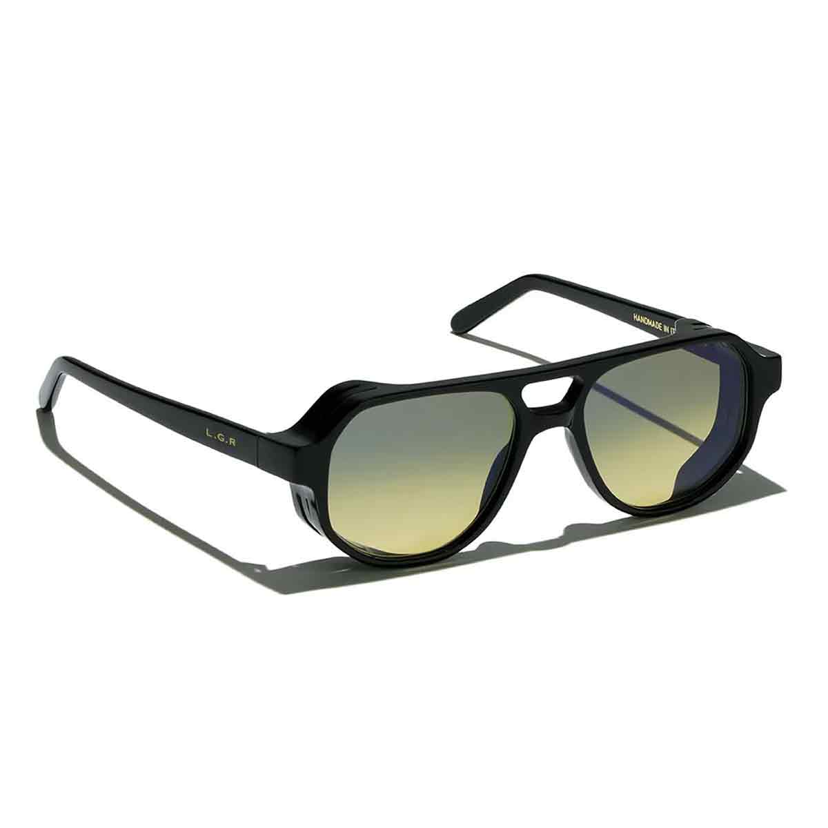 L.G.R. Occhiali da Sole Asmara Explorer 5701 Nero 01/Giallo Sfumato Fotocromatici 2