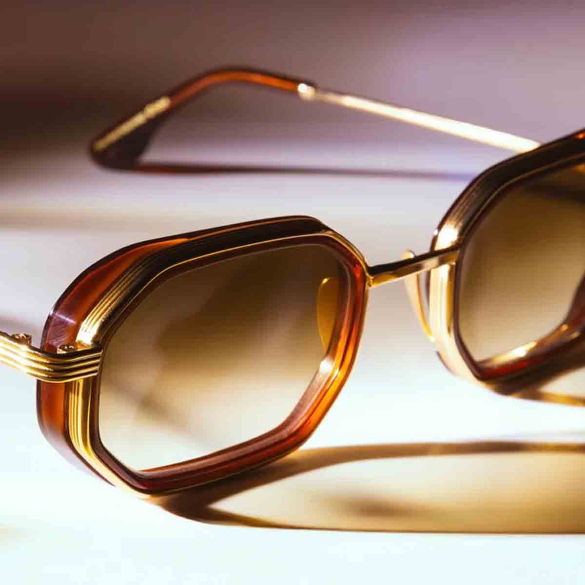 L.G.R. Occhiali da Sole Axum Explorer 6810 Oro Marrone 06/Marrone Sfumato Fotocromatici 6
