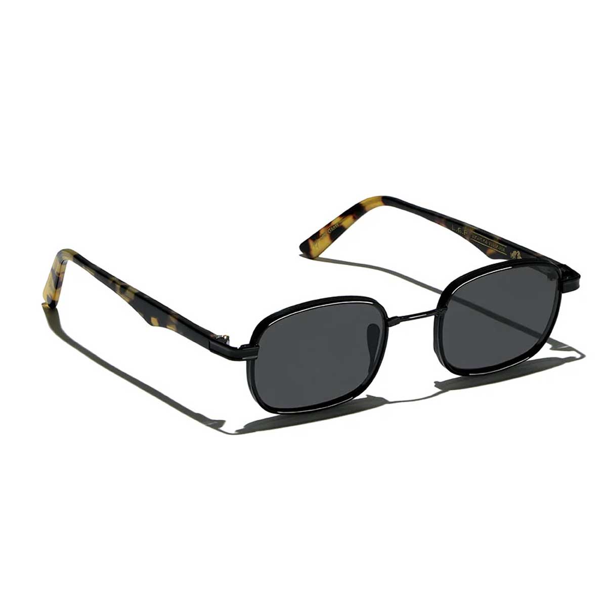 L.G.R. Occhiali da Sole Cactus 6814 Nero Marrone Tartarugato 23/Grigio