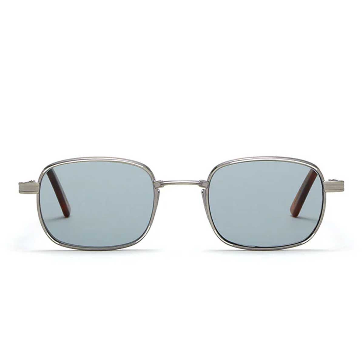 L.G.R. Occhiali da Sole Cactus 6816 Argento Marrone Chiaro 02/Blu Chiaro Fotocromatici