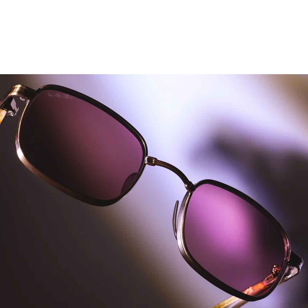 L.G.R. Occhiali da Sole Cactus 6817 Oro Marrone Tabacco 90/Viola Fotocromatici