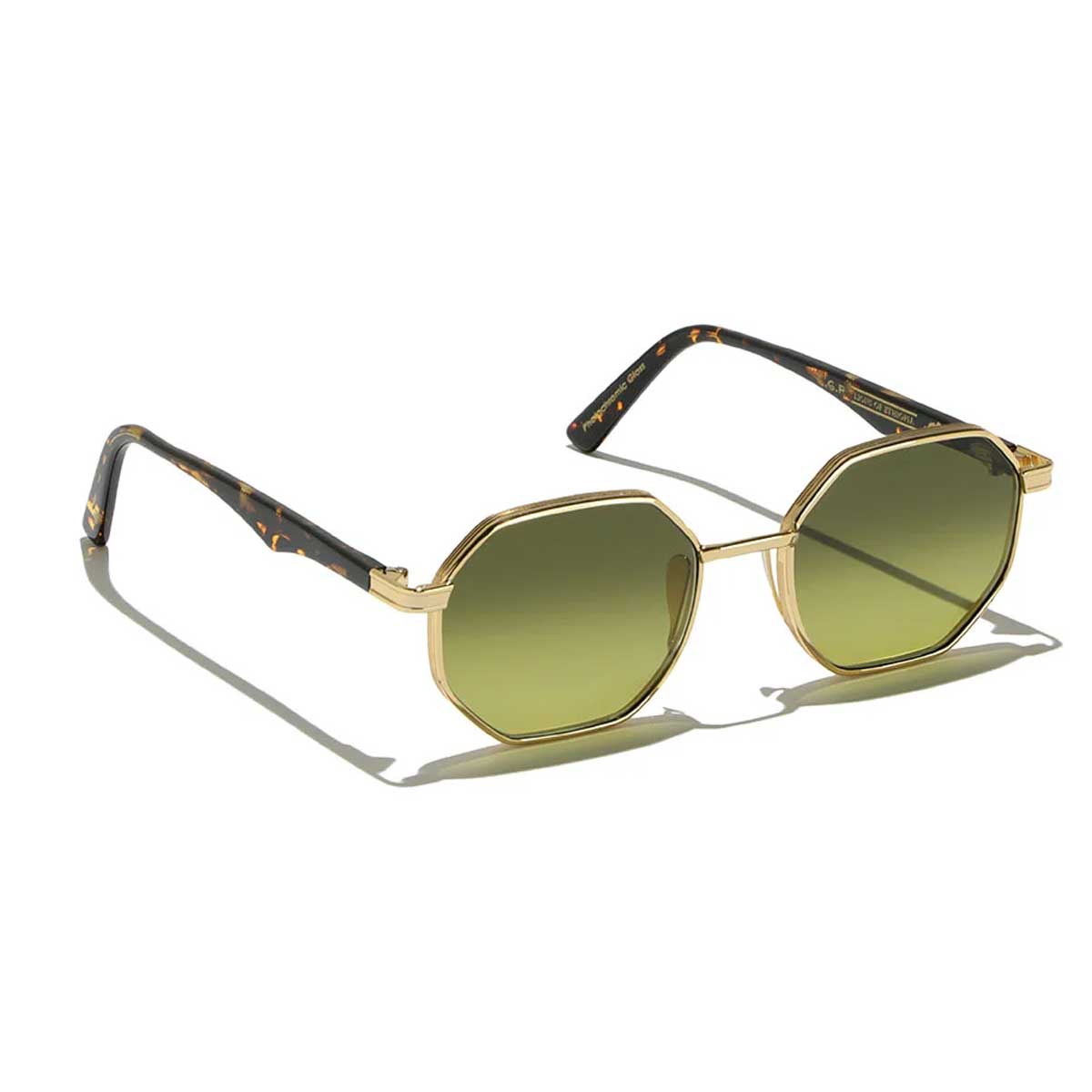 L.G.R. Occhiali da Sole Danakil 6692 Oro Marrone Scuro 09/Verde Sfumato Fotocromatici 2