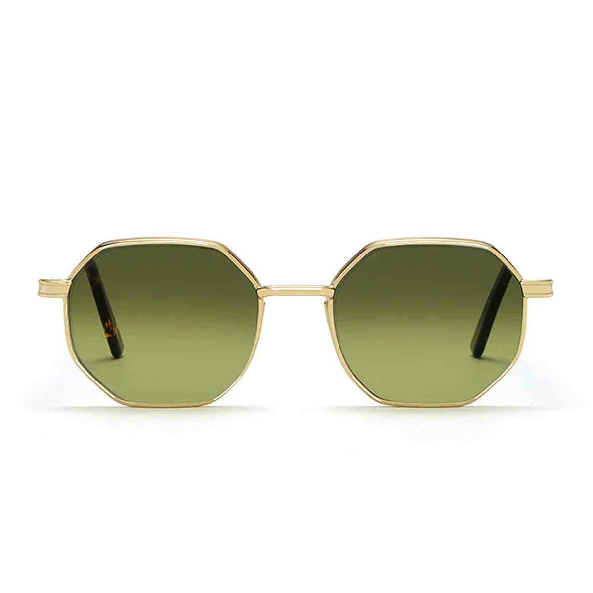 L.G.R. Occhiali da Sole Danakil 6692 Oro Marrone Scuro 09/Verde Sfumato Fotocromatici