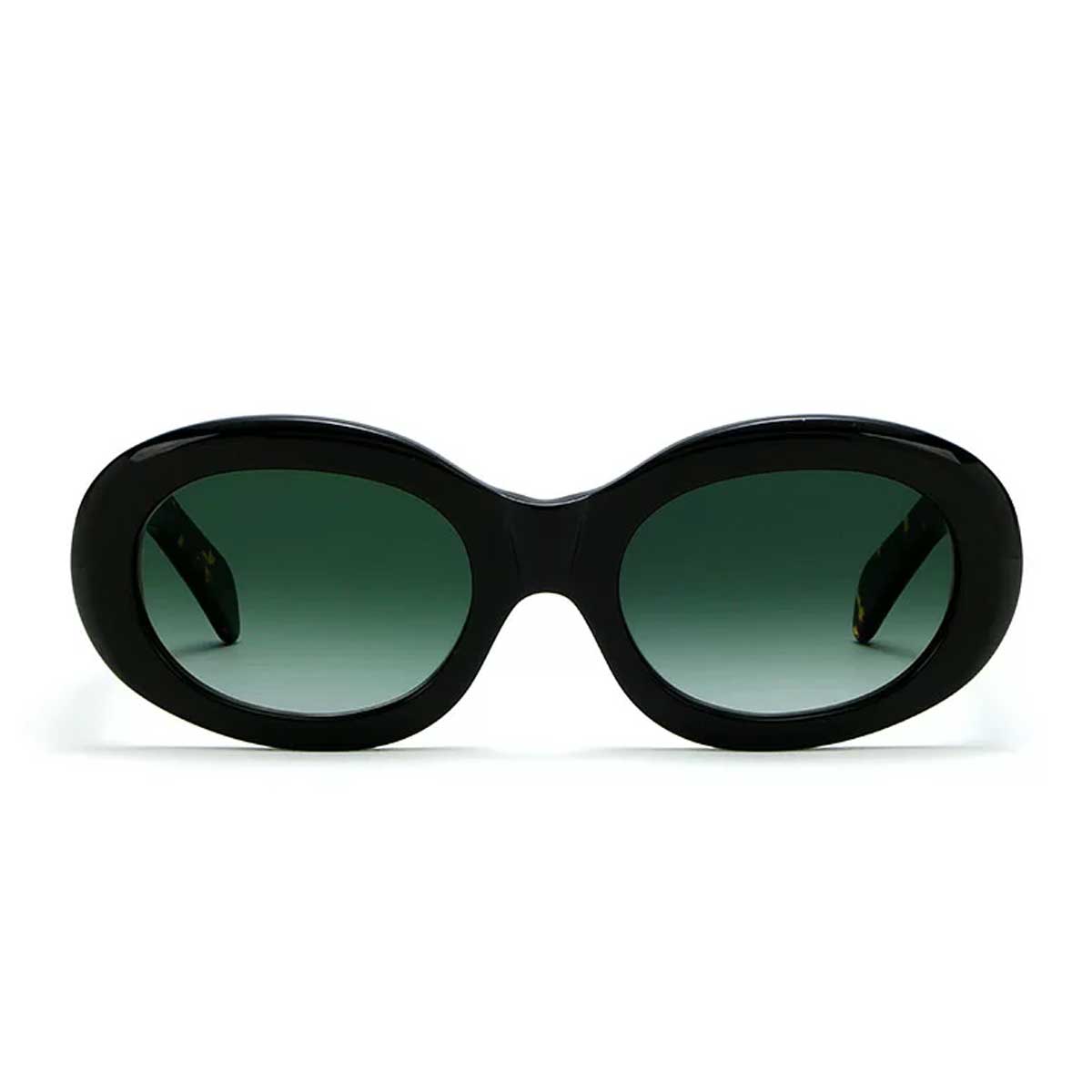 L.G.R. Occhiali da Sole Dune 5479 Nero Marrone Scuro 09B/Verde Sfumato G15