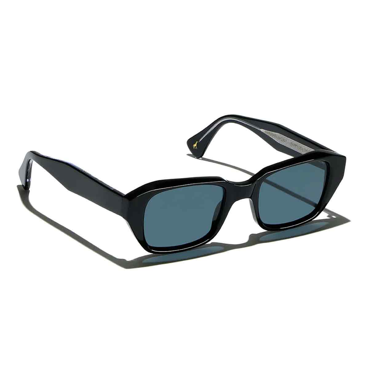 L.G.R. Occhiali da Sole Egypt 7018 Nero Argento 01D/Blu Notte Polarizzati
