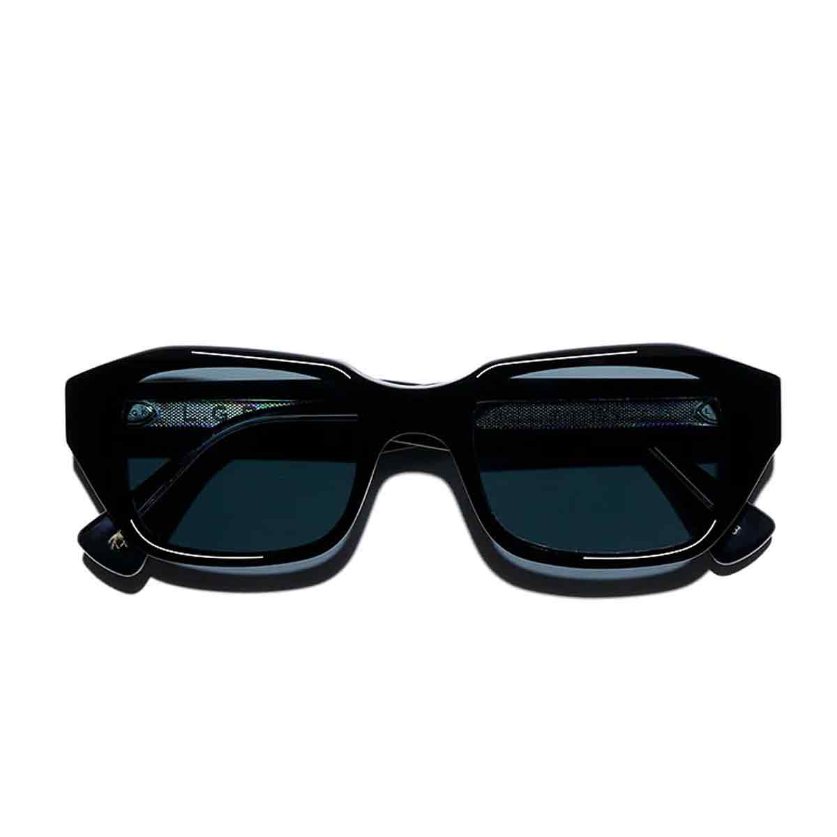 L.G.R. Occhiali da Sole Egypt 7018 Nero Argento 01D/Blu Notte Polarizzati