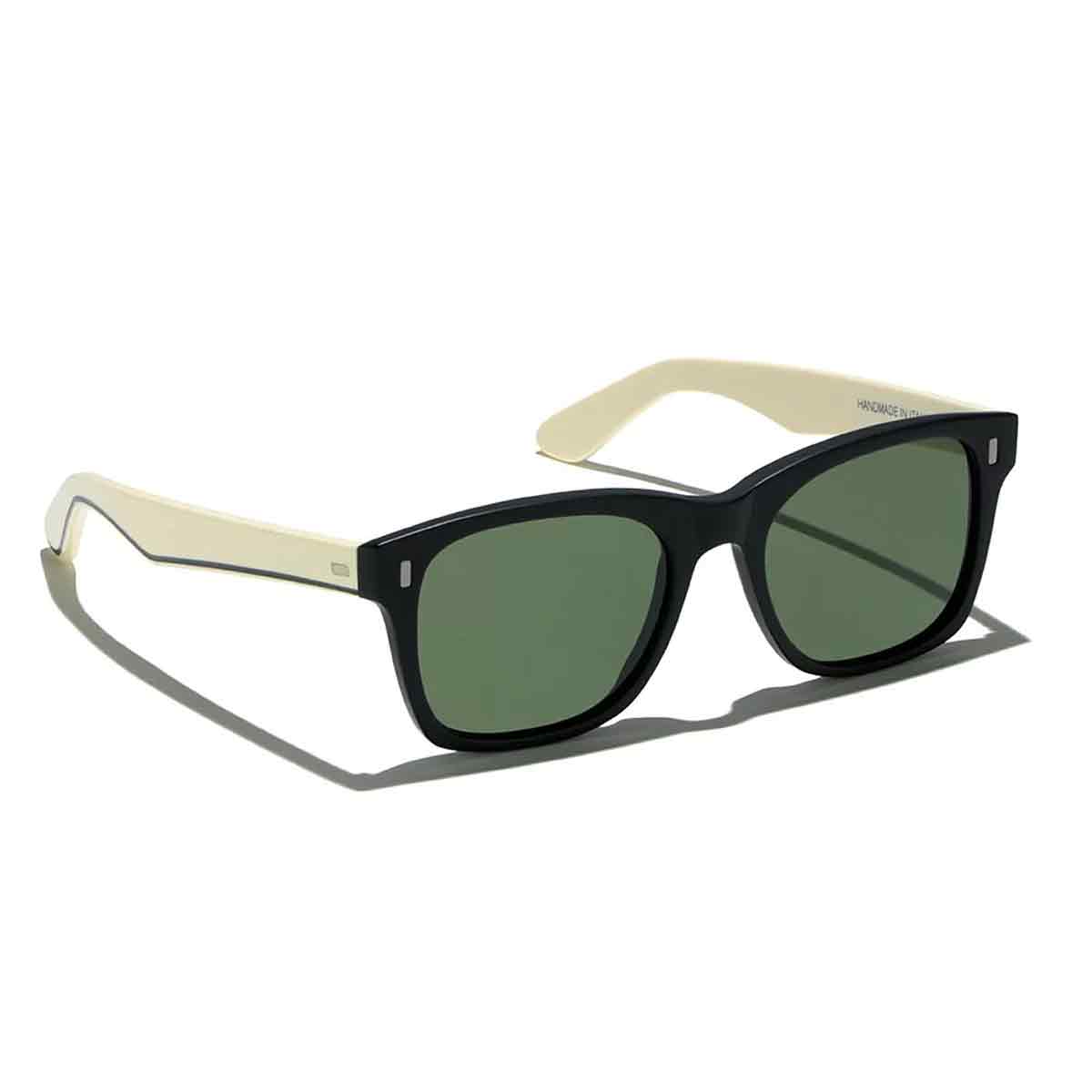 L.G.R. Occhiali da Sole Jambo 4143 Nero Opaco Beige/Verde G15 2