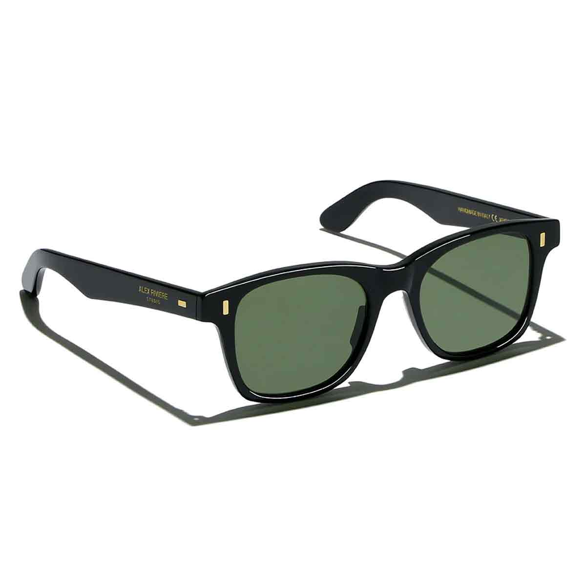 L.G.R. Occhiali da Sole Jambo 7281 Nero Oro 01/Verde Scuro 2