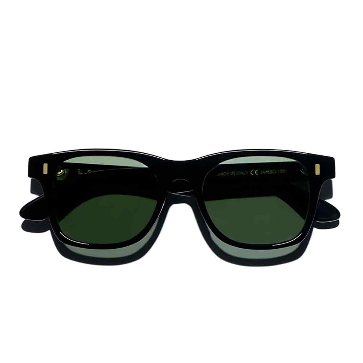 L.G.R. Occhiali da Sole Jambo 7281 Nero Oro 01/Verde Scuro 3