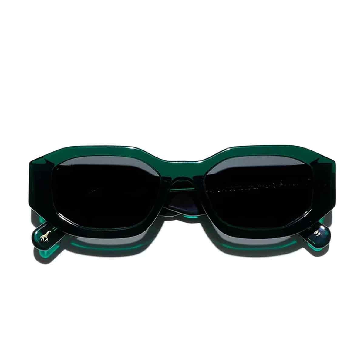 L.G.R. Occhiali da Sole Khartoum 5455 Verde Smeraldo 87/Grigio