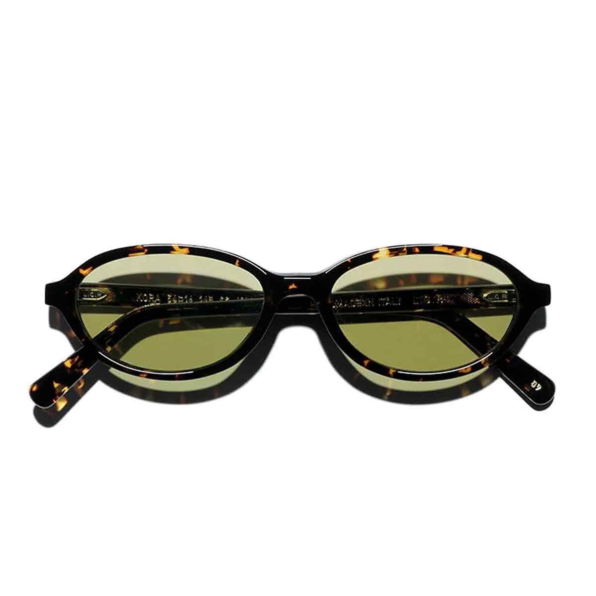 L.G.R. Occhiali da Sole Kora 6852 Marrone Scuro 09/Verde Fotocromatici