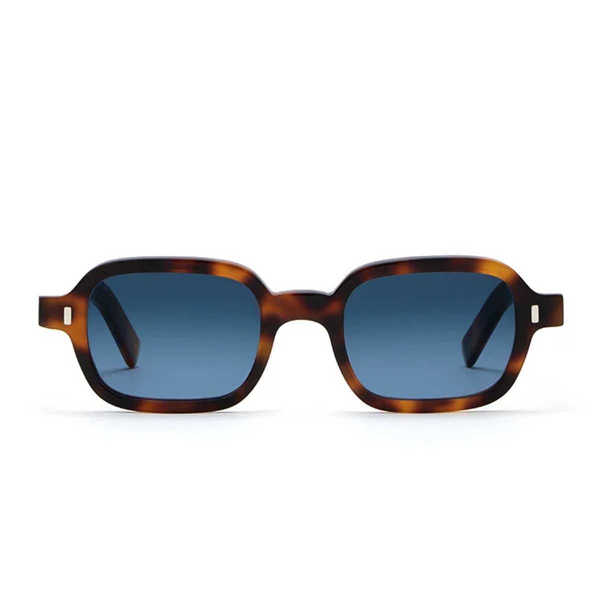 L.G.R. Occhiali da Sole Marrakech Bold 6307 Marrone Maculato 39/Blu Sfumato HD