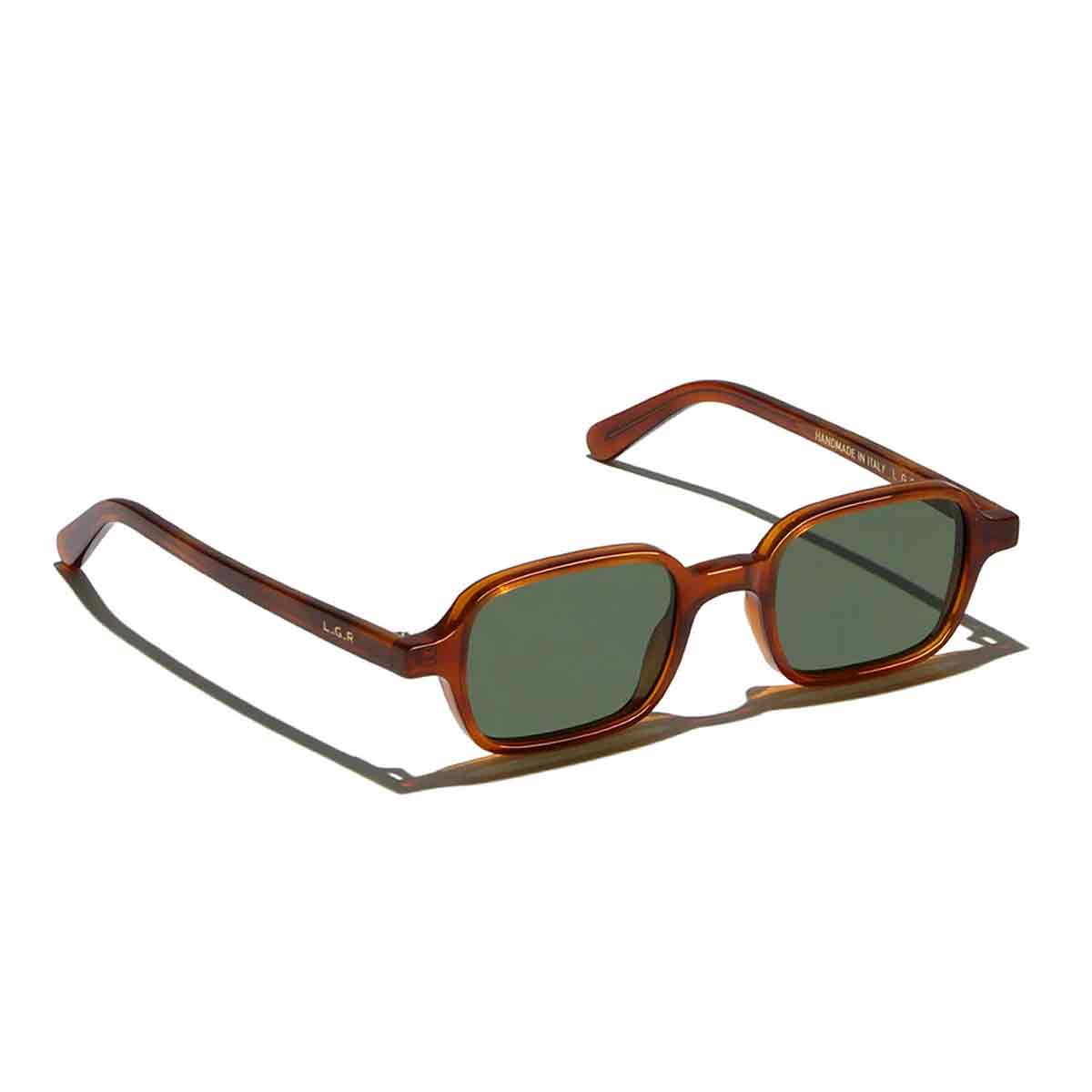 L.G.R. Occhiali da Sole Marrakech Marrone Chiaro 02/Verde G15