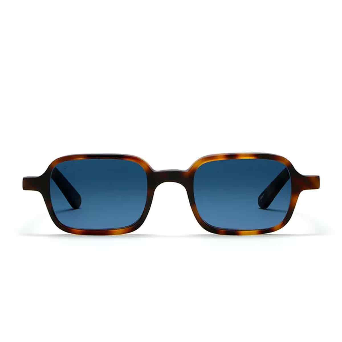L.G.R. Occhiali da Sole Marrakech Marrone Maculato 39/Blu Sfumato HD