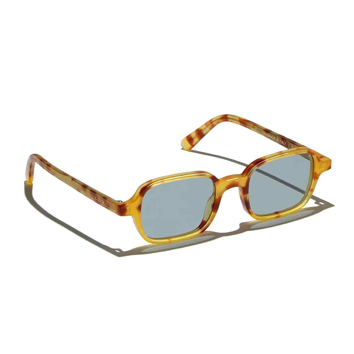 L.G.R. Occhiali da Sole Marrakech Marrone Miele 52/Blu Chiaro Fotocromatici
