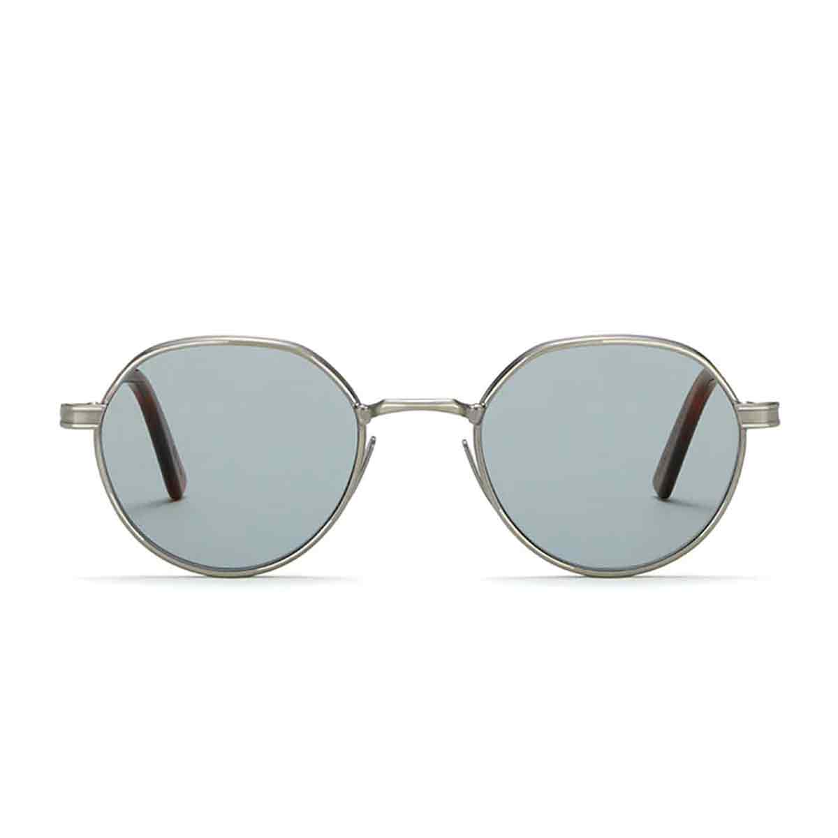 L.G.R. Occhiali da Sole Meknes Argento Antico Marrone Chiaro 02/Blu Chiaro Fotocromatici