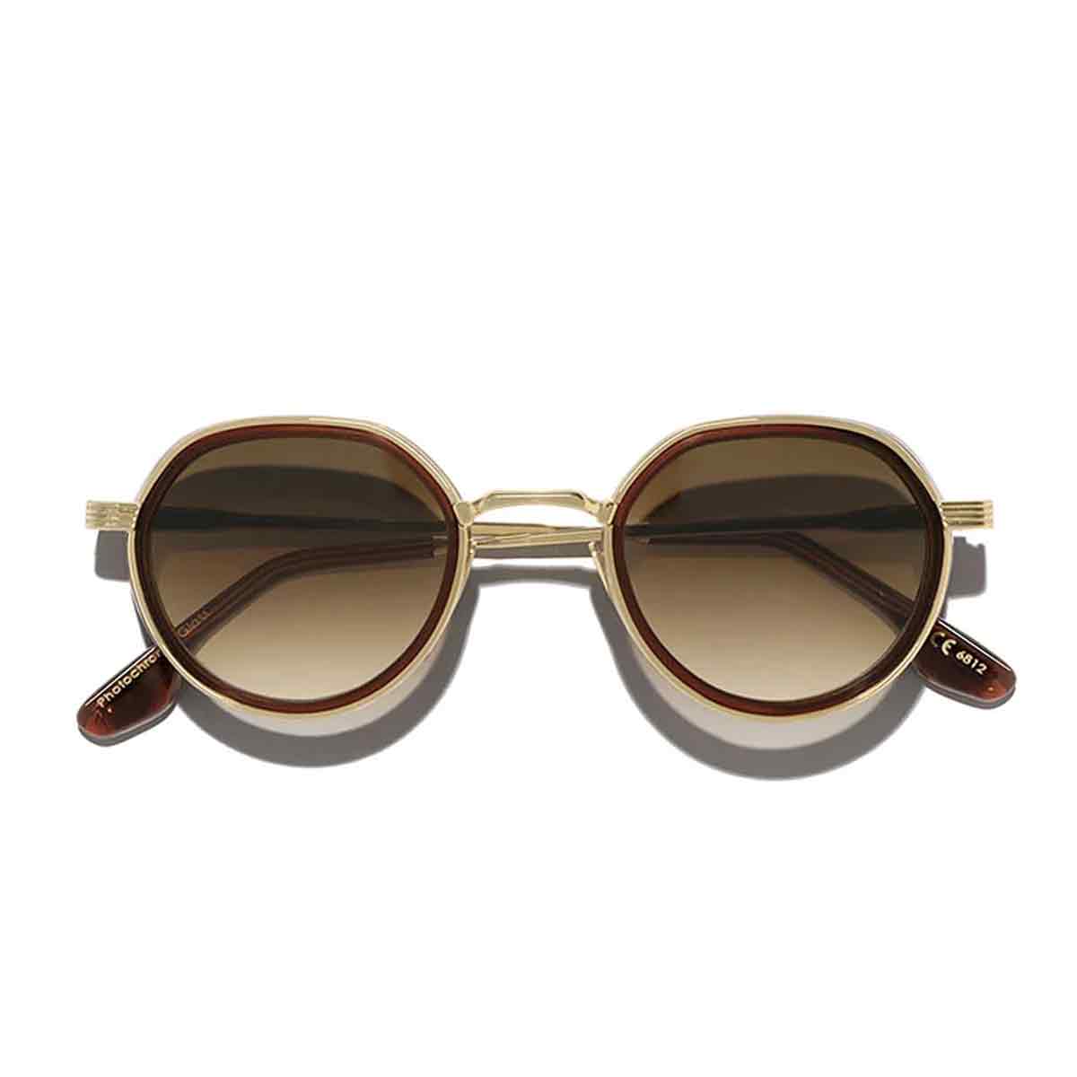 L.G.R. Occhiali da Sole Meknes Explorer 6812 Oro Marrone 06/Marrone Sfumato Fotocromatici 3