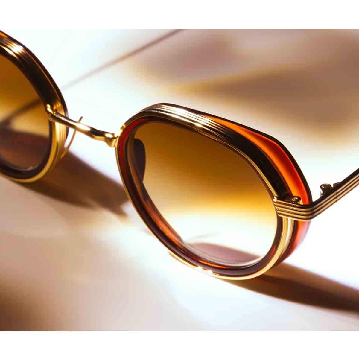 L.G.R. Occhiali da Sole Meknes Explorer 6812 Oro Marrone 06/Marrone Sfumato Fotocromatici 5