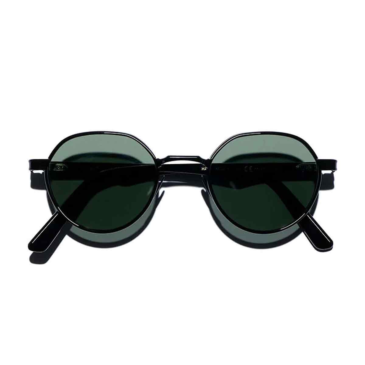 L.G.R. Occhiali da Sole Meknes Nero 01/Verde Scuro G15