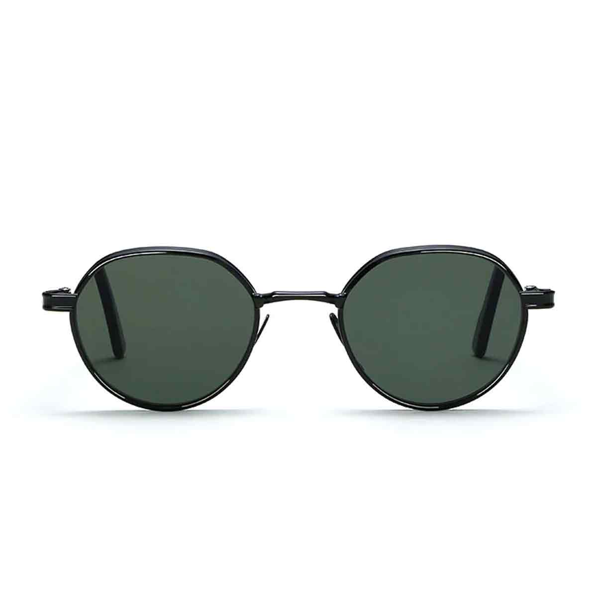 L.G.R. Occhiali da Sole Meknes Nero 01/Verde Scuro G15
