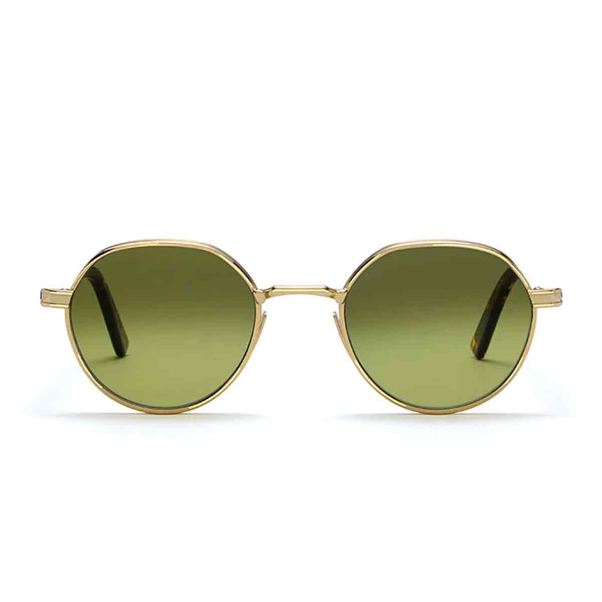 L.G.R. Occhiali da Sole Meknes Oro Marrone Scuro 09/Verde Fotocromatici