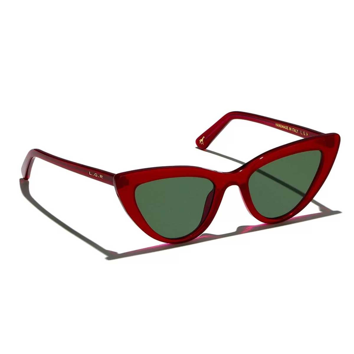 L.G.R. Occhiali da Sole Orchid 5925 Rosso 80/Verde G15 2