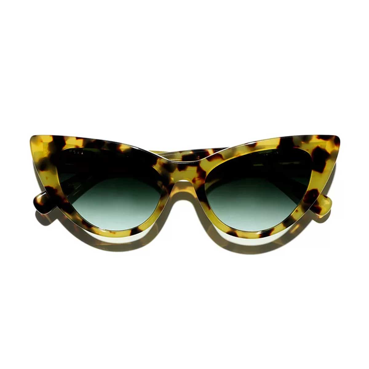 L.G.R. Occhiali da Sole Orchid Bold 5951 Marrone Tartarugato 23 Verde Sfumato G15 3