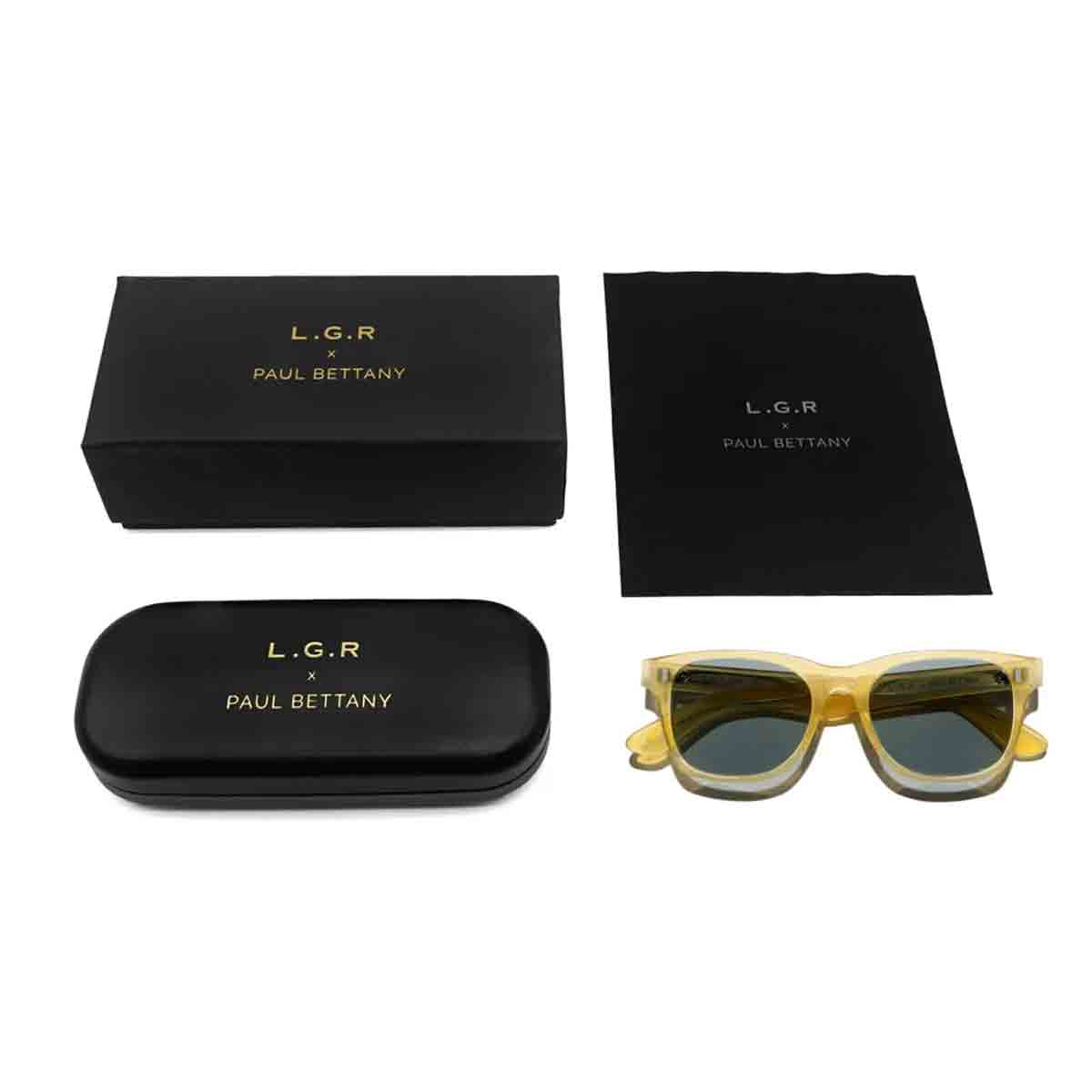 L.G.R. Occhiali da Sole Paul 6650 Oro/Blu Chiaro Fotocromatici 4