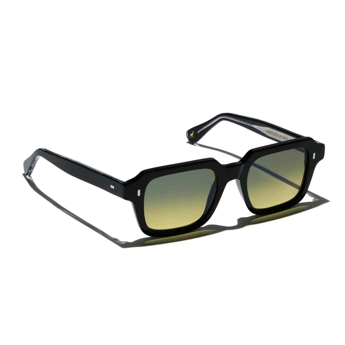 L.G.R. Occhiali da Sole Raffaello II 7059 Nero Argento 01D/Giallo Sfumato Fotocromatici
