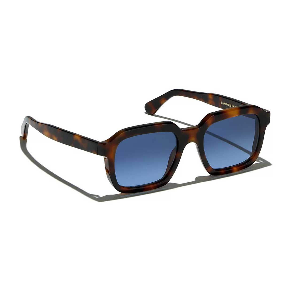 L.G.R. Occhiali da Sole Raffaello Marrone Maculato 39/Blu Sfumato HD