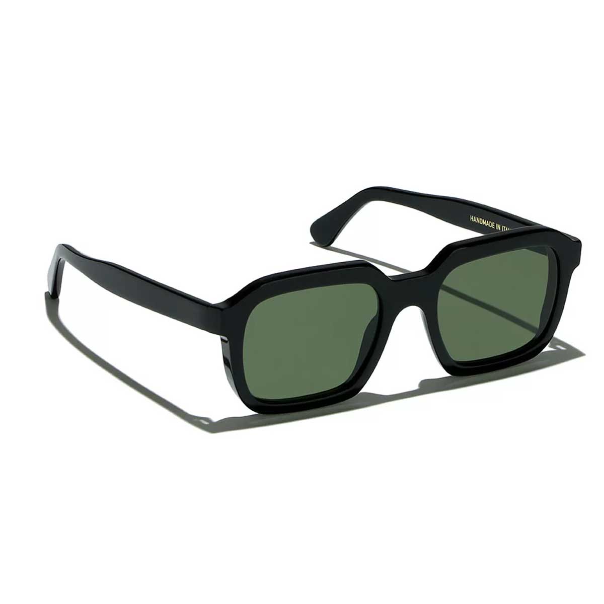 L.G.R. Occhiali da Sole Raffaello Nero 01/Verde G15