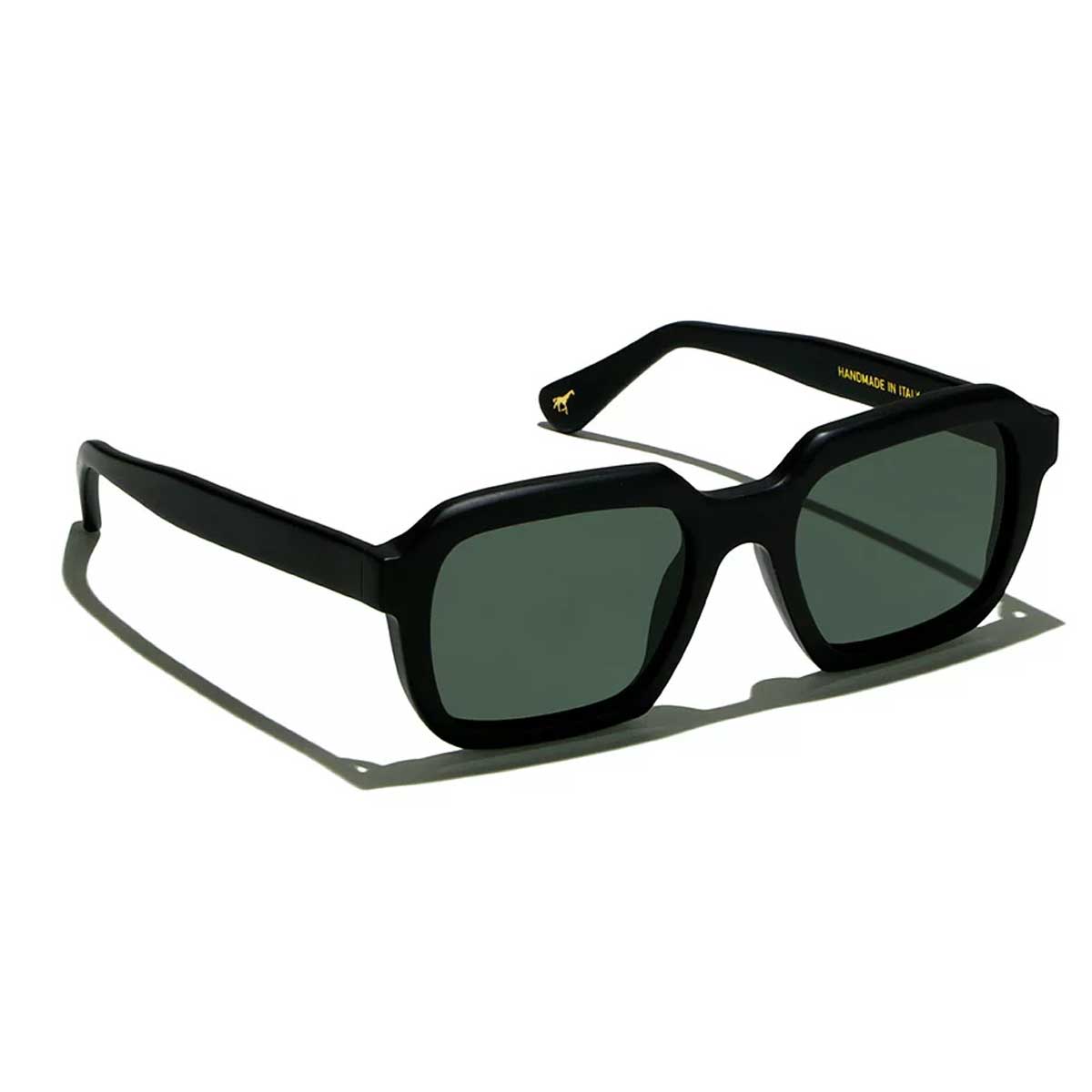 L.G.R. Occhiali da Sole Raffaello Nero Opaco 22/Grigio Polarizzati