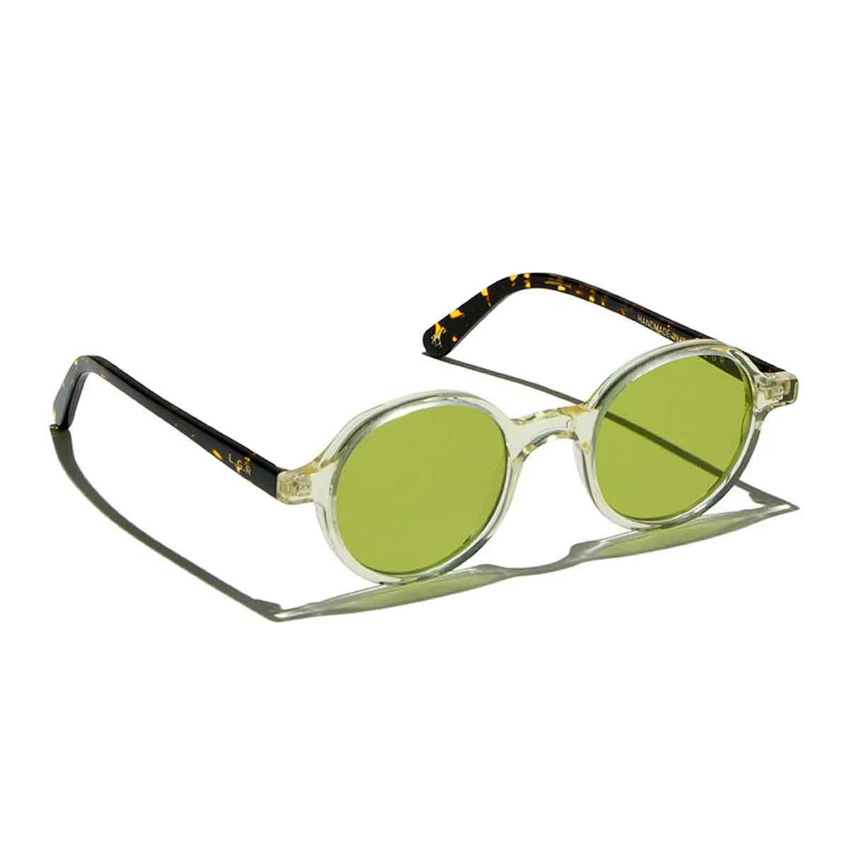 L.G.R. Occhiali da Sole Reunion Champagne Marrone Scuro 49C/Verde Fotocromatici