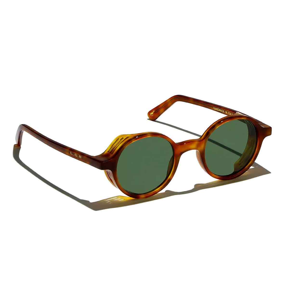 L.G.R. Occhiali da Sole Reunion Explorer Marrone Chiaro 02/Verde G15 2