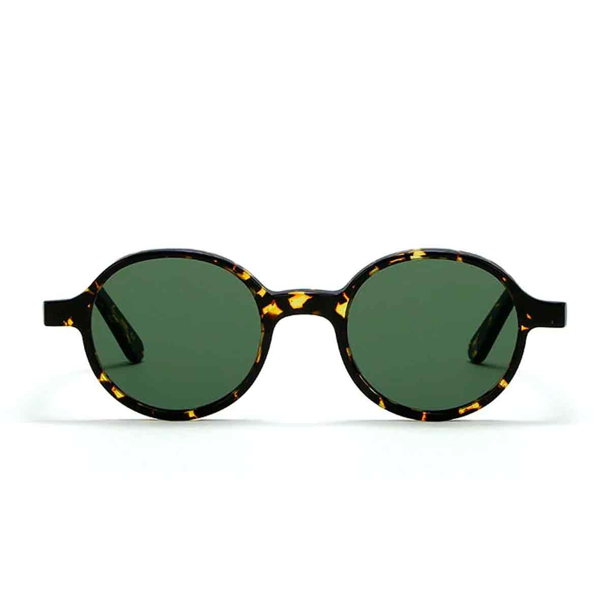 L.G.R. Occhiali da Sole Reunion Marrone Scuro 09/Verde G15