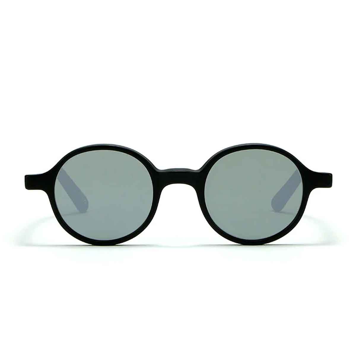 L.G.R. Occhiali da Sole Reunion Nero Opaco 22/Argento Specchiato