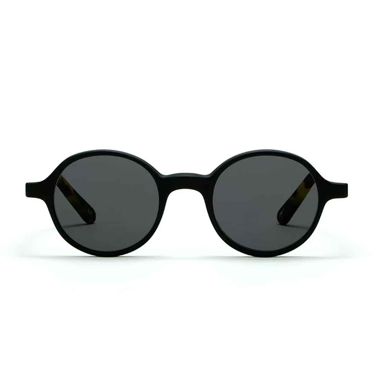 L.G.R. Occhiali da Sole Reunion Nero Opaco Marrone Tartarugato 23C/Grigio