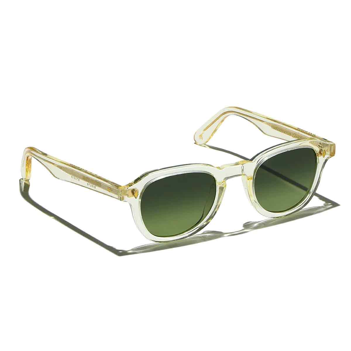 L.G.R. Occhiali da Sole Simba 7282 Champagne Oro 49/Verde Sfumato G15 2