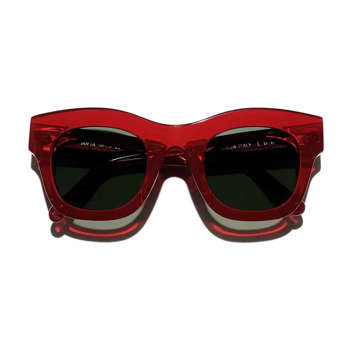 L.G.R. Occhiali da Sole Sofia 4574 Rosso 80/Verde G15 3