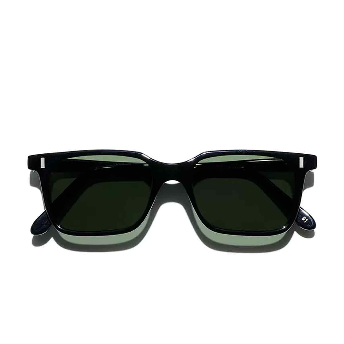 L.G.R. Occhiali da Sole Suez Nero 01/Verde G15 3