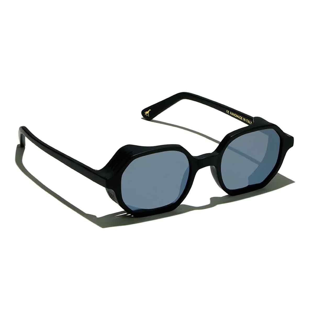 L.G.R. Occhiali da Sole Zanzibar Explorer 5965 Nero Opaco 22/Argento Specchiato 2