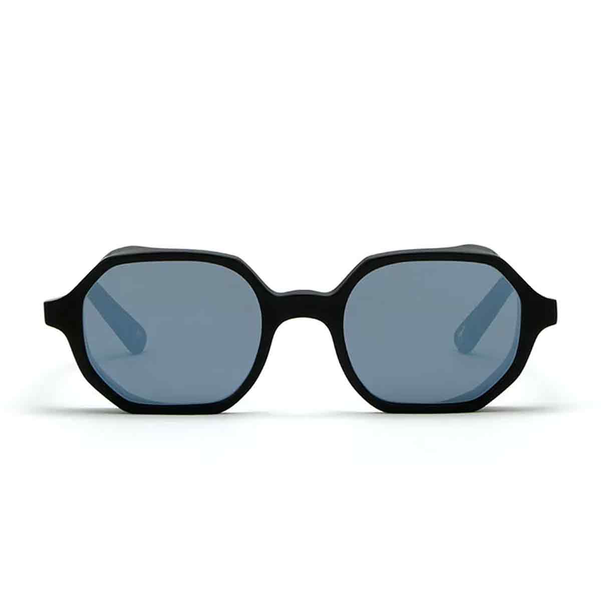 L.G.R. Occhiali da Sole Zanzibar Explorer 5965 Nero Opaco 22/Argento Specchiato