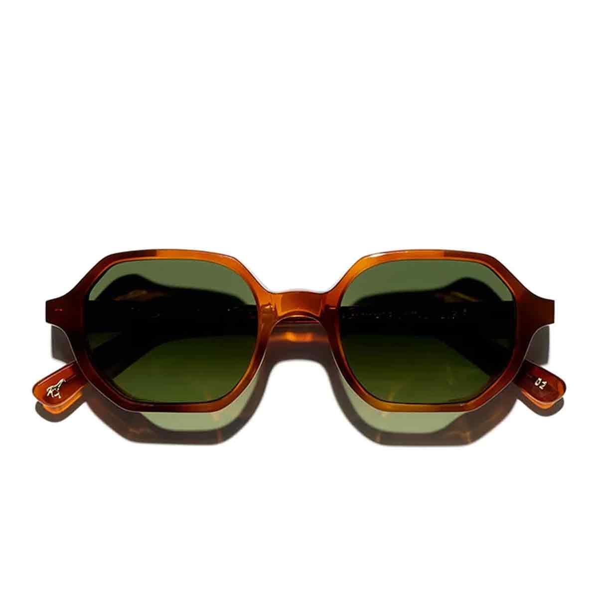 L.G.R. Occhiali da Sole Zanzibar Explorer 5973 Marrone Chiaro 02/Verde G15 3