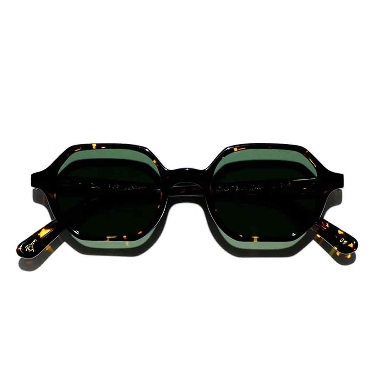 L.G.R. Occhiali da Sole Zanzibar Marrone Scuro 09/Verde G15 3
